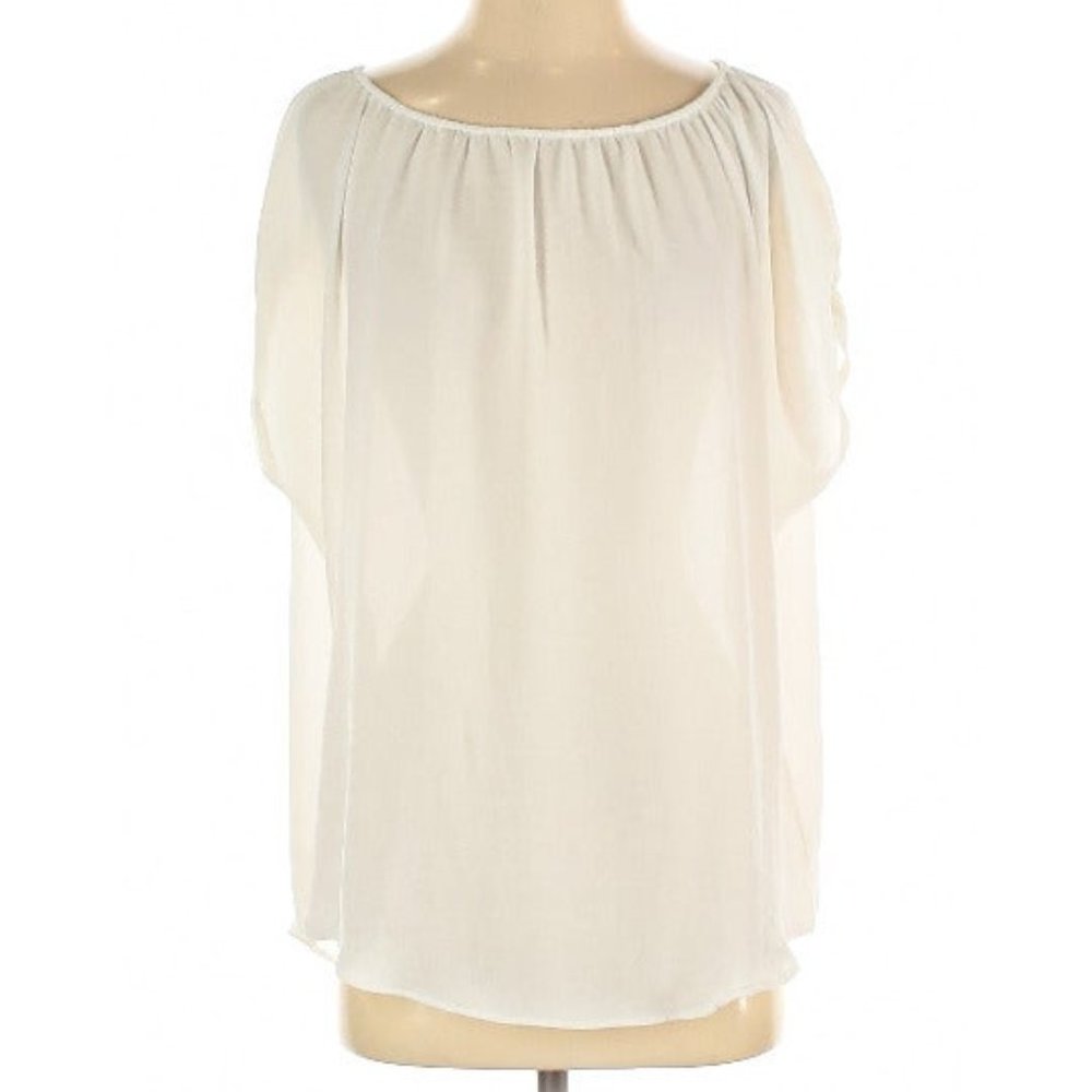 CAbi white Peasant Top S